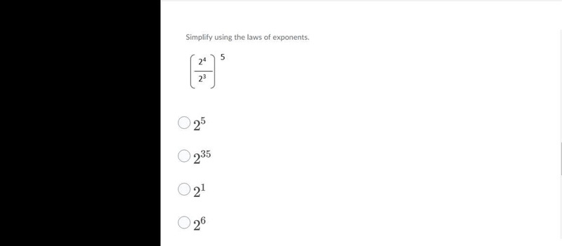 Simplify using the laws of exponets.-example-1