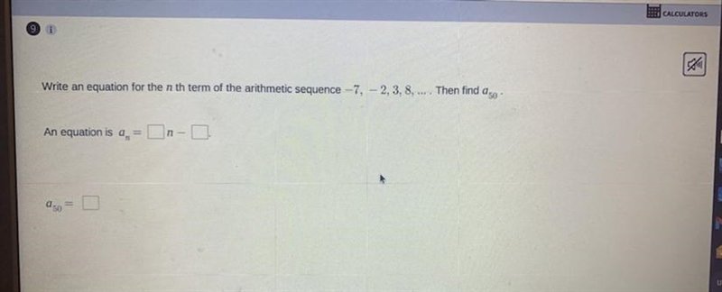 Write an equation for the n th term of the arithmetic sequence -7 -2 3 8-example-1