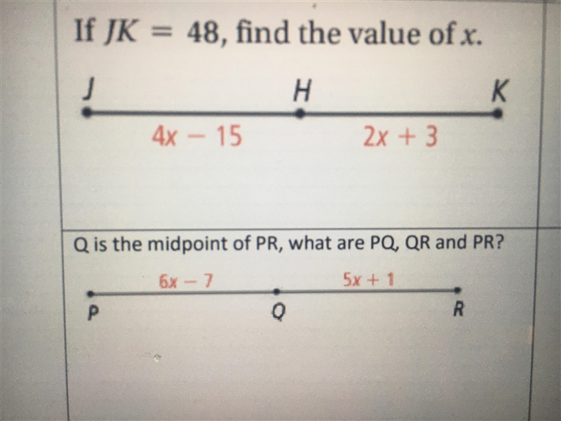 Please help! Chapter test tomorrow!! PLEASE i need to show the work, the equations-example-1