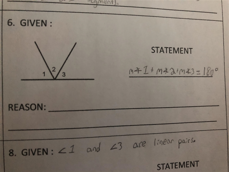 I need help with this geometry question. I don’t know if my statement is correct.-example-1