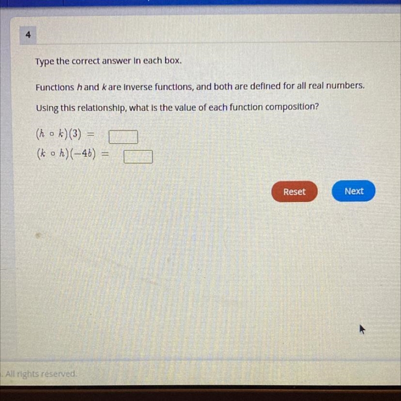 ASAP PLEASE HELP Using this relationship, what is the value of each function composition-example-1