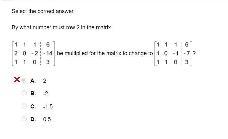 PLEASE HELP PRECALC WHAT IS THE SECOND ROW MULTIPLIED BY?-example-1