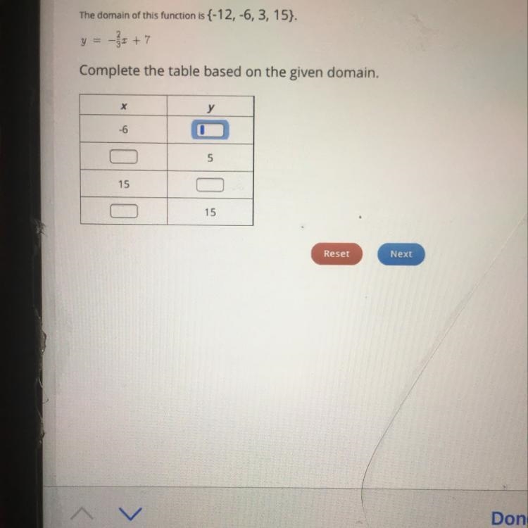 Type the correct answer in each box. Use numerals instead of words, The domain of-example-1