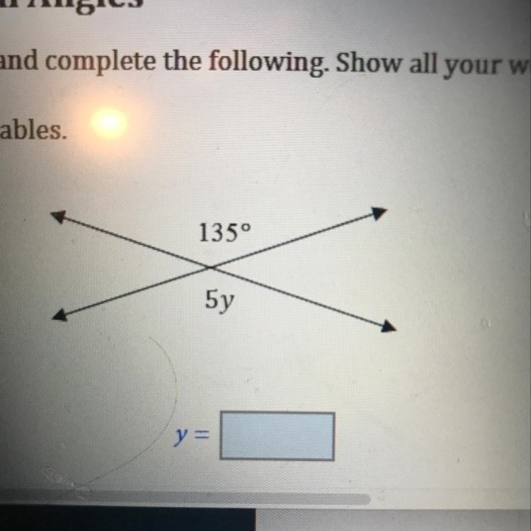 Determine the measure of the unknown variables-example-1