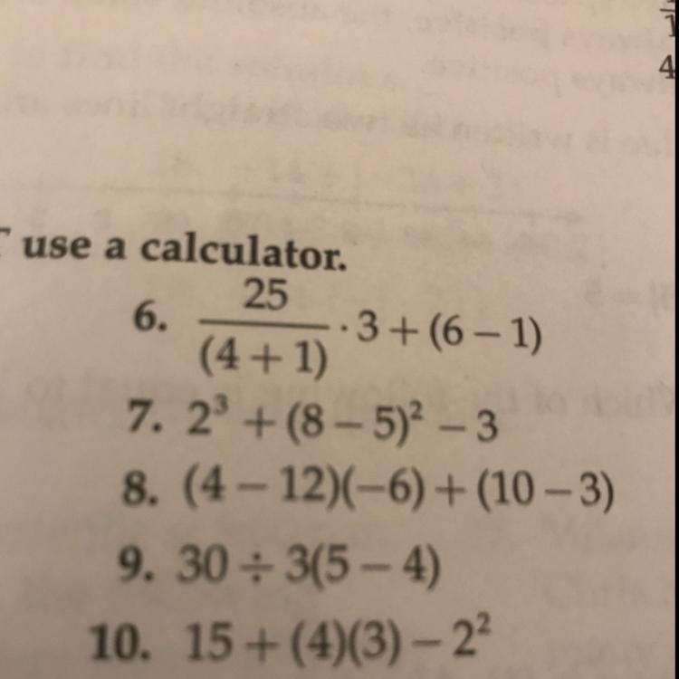 27 + (8-5) -am looking for the answer of number 7-example-1