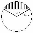 Find the exact area of the shaded region.-example-1