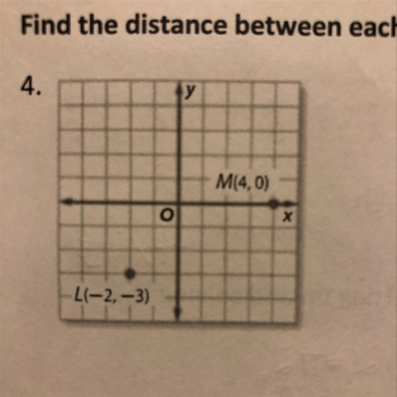 Find the distance between each pair of points. Round to the nearest tenth.-example-1