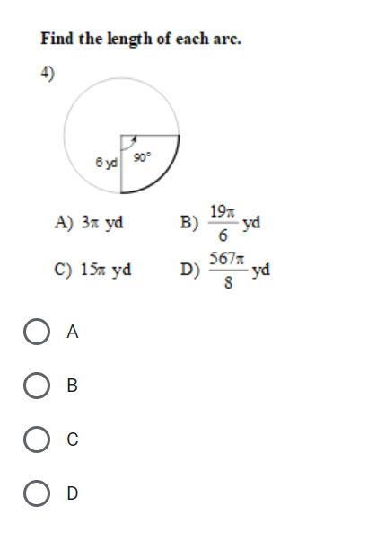 Find the length of each arc-example-1