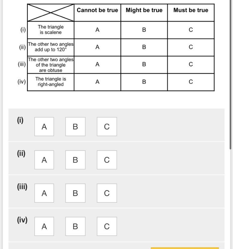 HELP Given that one of the angles in a triangle is 60 degrees, select the correct-example-1