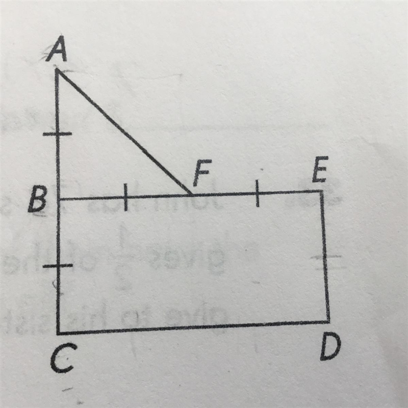 The figure is made up of a triangle and a rectangle it has a total area of 160 square-example-1