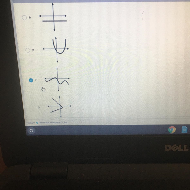 Someone help me the question is which graph does not represent a function .-example-1