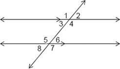 Identify the pairs of alternate exterior angles in the given figure. Question 14 options-example-1