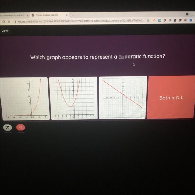 Which graph appears to represent a quadratic function?-example-1