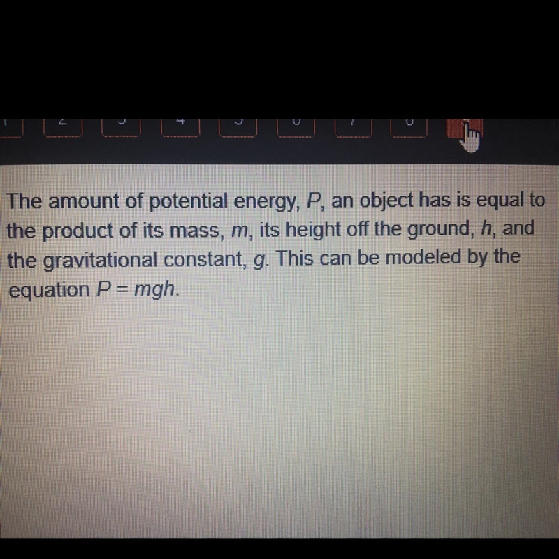 What is the equivalent equation solved for h?-example-1