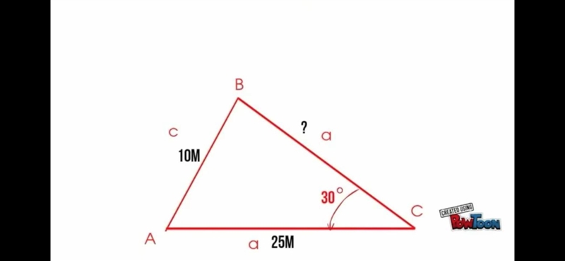 What is the value of a? Please solve this with the law of sine-example-1