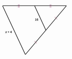 What is the value of x? A. 36 B. 12 C. 32 D. 28-example-1