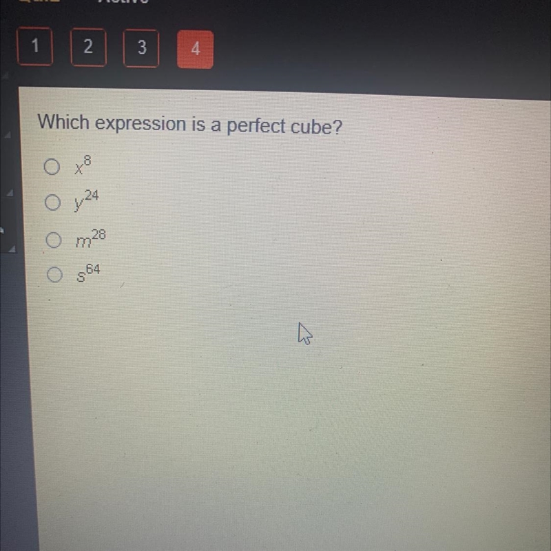 Which expression is a perfect cube?-example-1