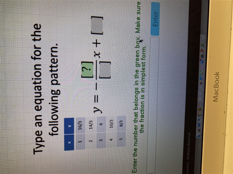 Type and equation for the following pattern-example-1