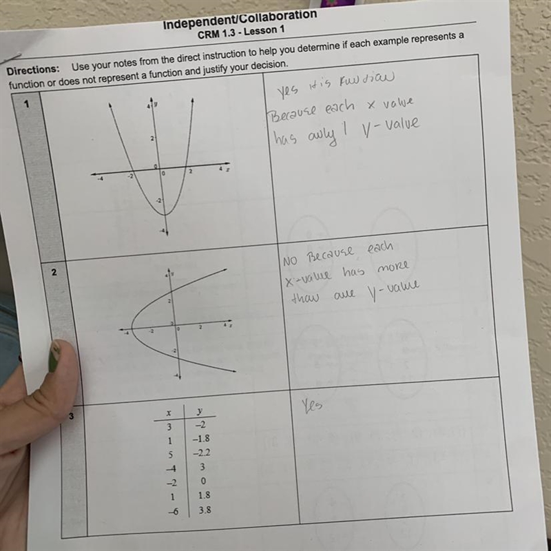 Independent/Collaboration CRM 1.3 - Lesson 1 Directions: Use your notes from the direct-example-1