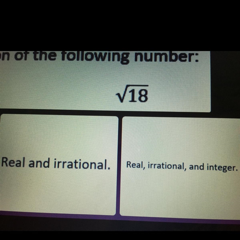 Choose the best description of the following number 18-example-1