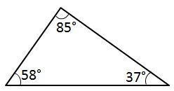 What type of triangle is pictured? A. Obtuse and equilateral B. Acute and scalene-example-1