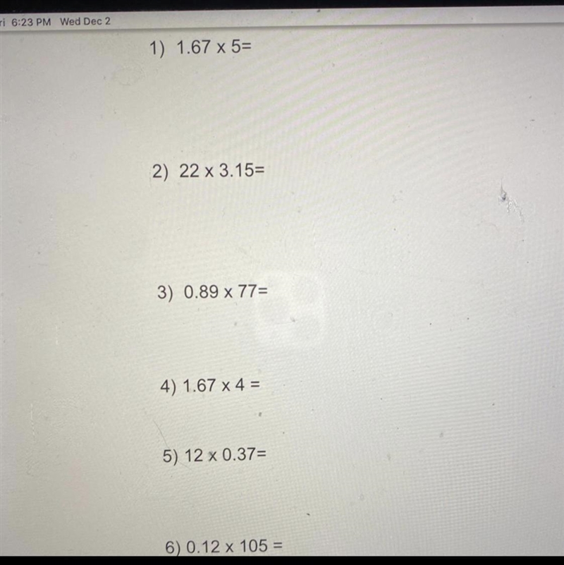 How do you Estimate the Product of Decimals and Whole Numbers Estimate each product-example-1