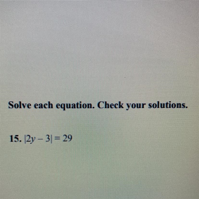 Solve each equation. Check your solutions. 15. 27 - 31 = 29-example-1