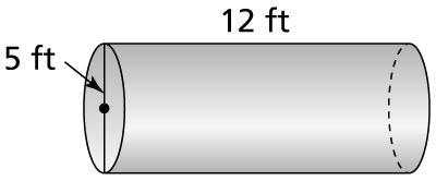 What is the volume of the cylinder? Use 3.14 for π, and round your answer to the nearest-example-1