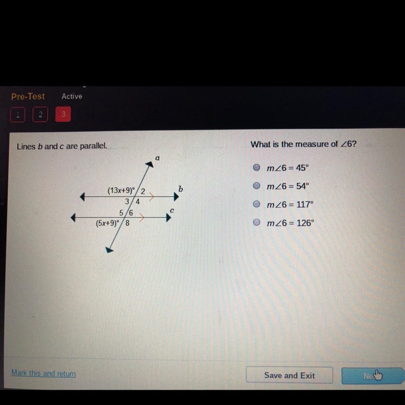 What is the measure of <6?-example-1