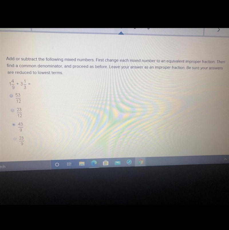 PLEASE HELP ????? Add or subtract the following mixed numbers. First change each mixed-example-1