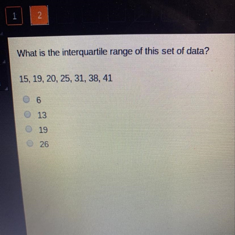 What is the interquartile range of this set of data?-example-1