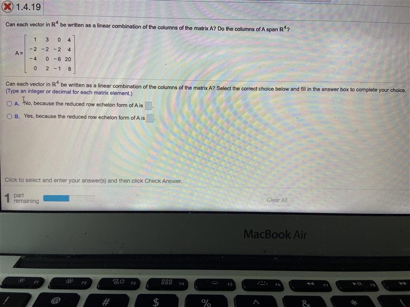 How do you solve for it linear algebra ?-example-1