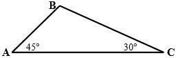 Given: △ABC, AB=5√2 m∠A=45°, m∠C=30° Find: BC and AC-example-1