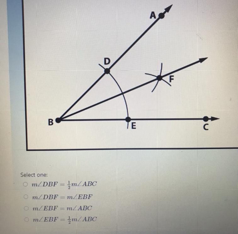 Based on the following construction which statement below must NOT be true?-example-1