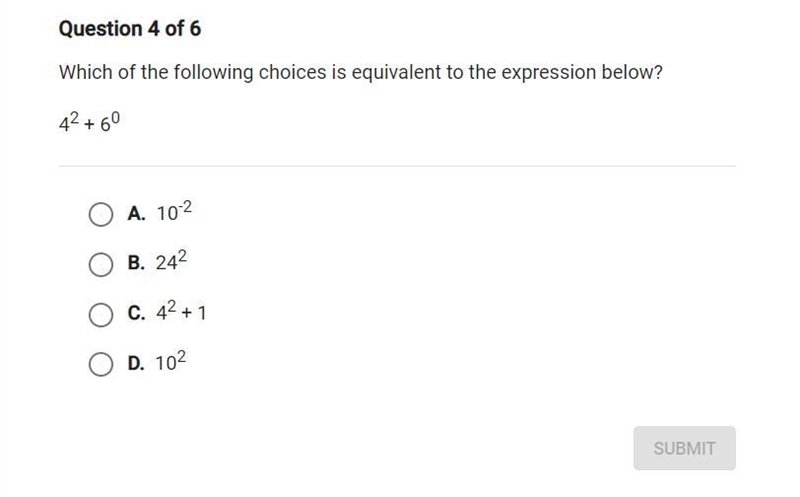 Which of the following choices is equivalent to the expression below? can someone-example-1