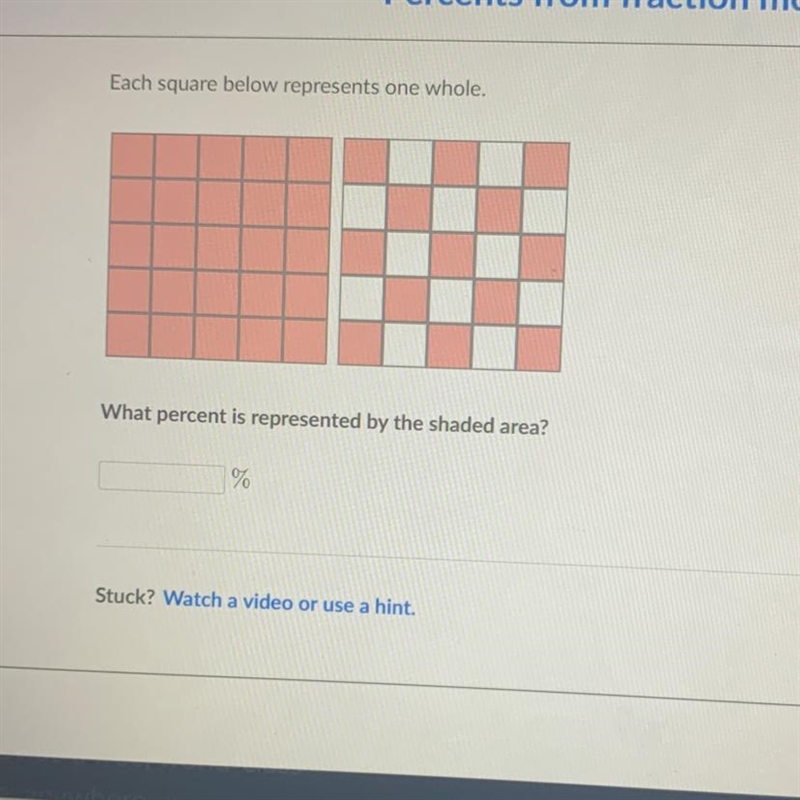 What is the percentage of the shaded area-example-1