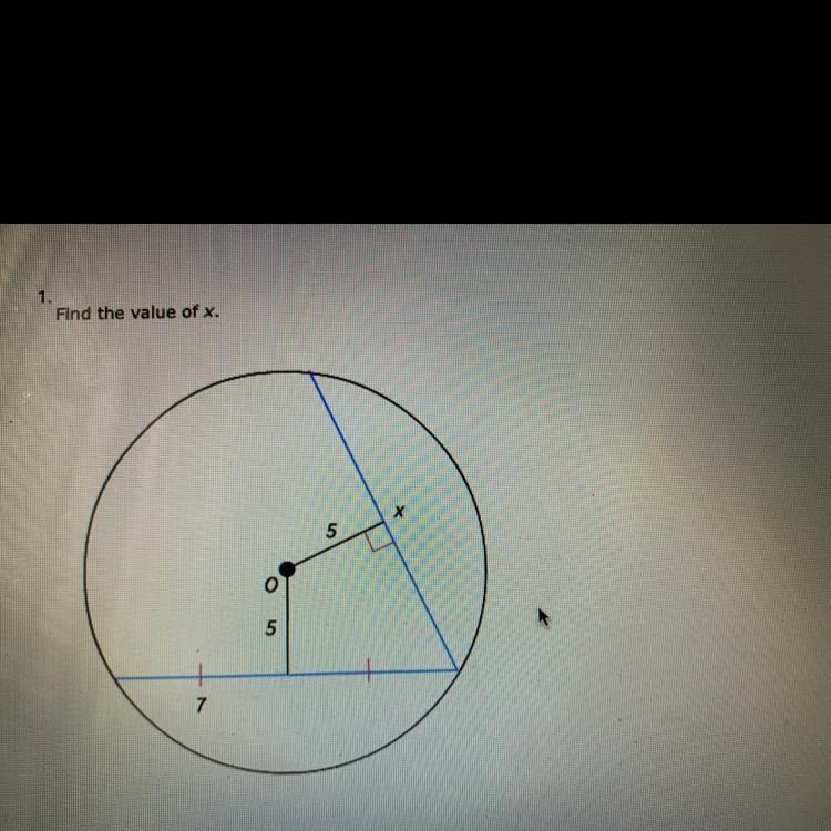 Find the value of X￼-example-1