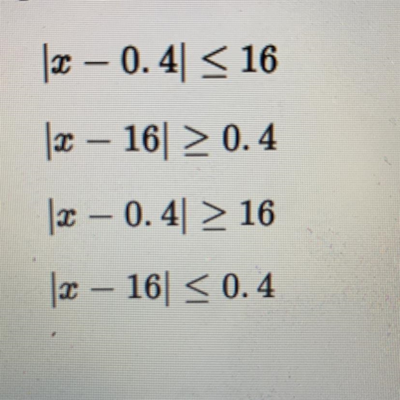 Question 1 A 16-ounce bag of sugar is supposed to weigh 16 ounces, but it is acceptable-example-1