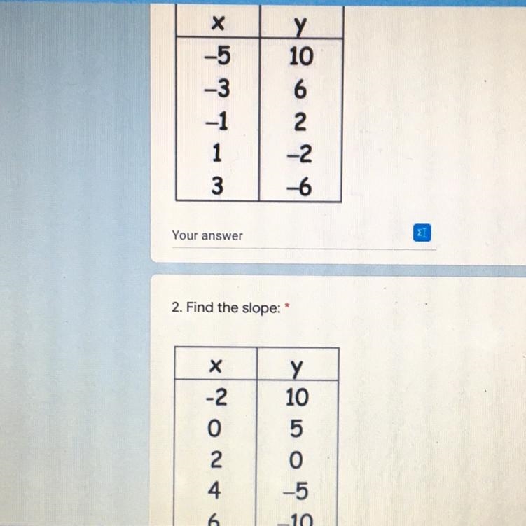 I need help with these slope problems-example-1