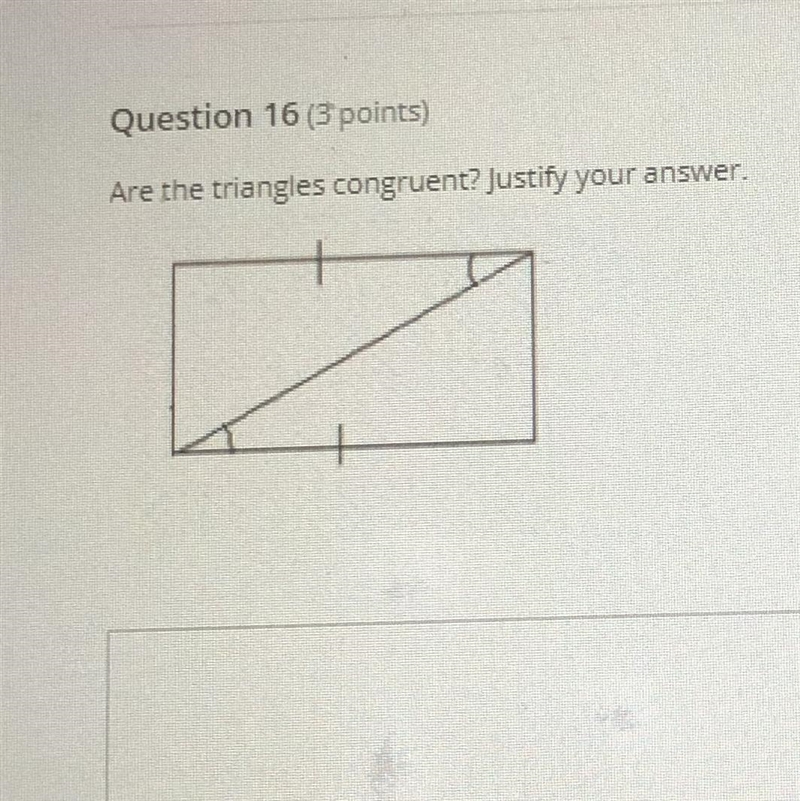 Are the triangles congruent? Justify your answer.-example-1