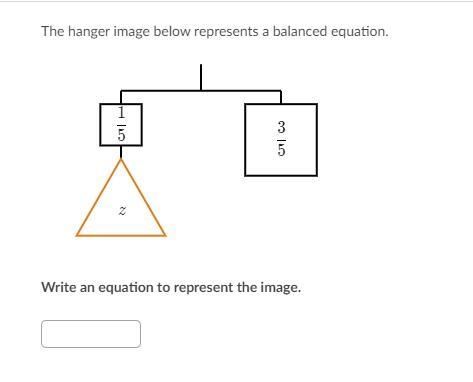 The hanger image below represents a balanced equation.-example-1