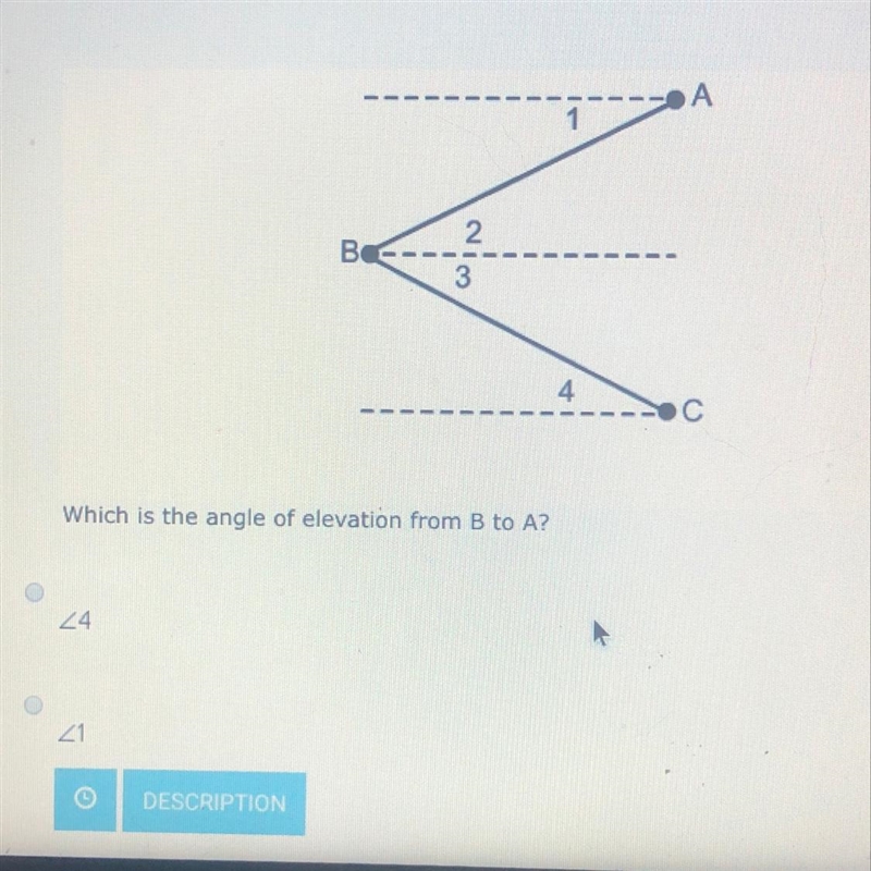 What is the angle of elevation from b to a-example-1