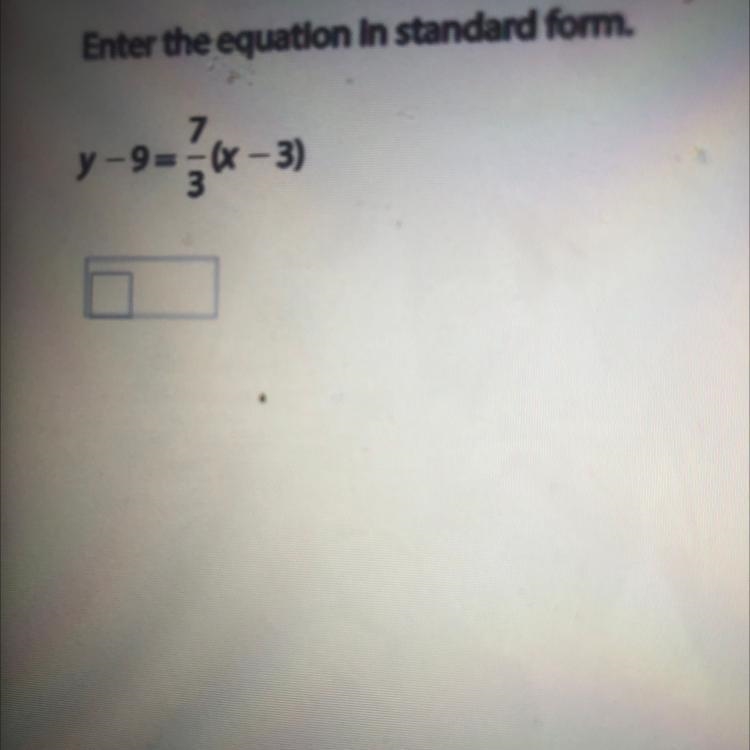 Enter the equation in standard form.-example-1