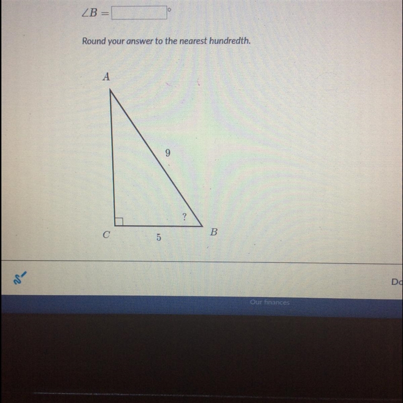 B Round your answer to the nearest hundredth. A 9 B 5-example-1