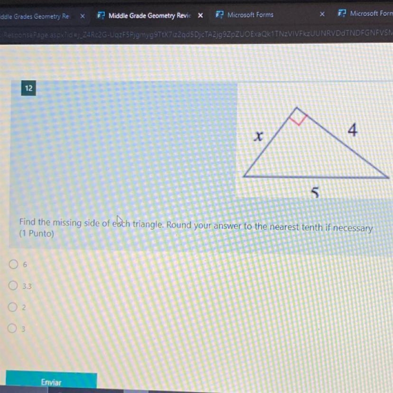 How to find missing side of the triangle-example-1