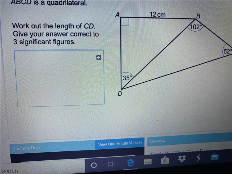 Work out the length of CD Answer to 3 significant figures-example-1