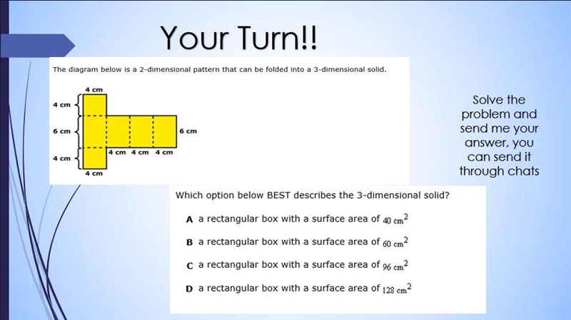 Which option below BEST describes the 3-dimensional solid?-example-1