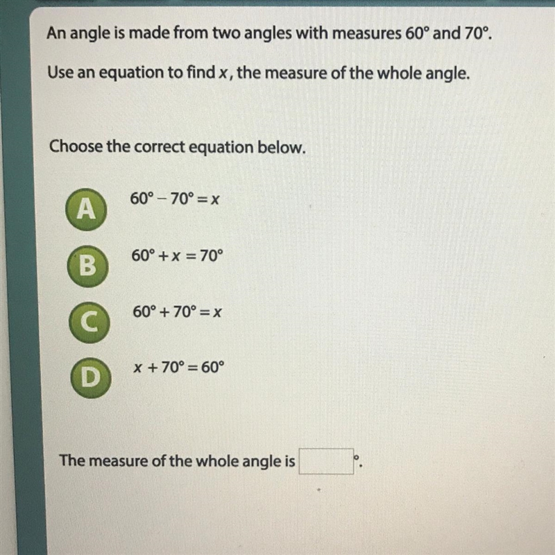 What is the measure of the whole angle?-example-1