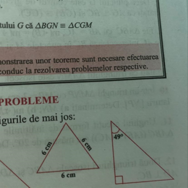 Recunoasteti triunghiurile isoscele din figurile de mai jos: Construiti triunghiul-example-1