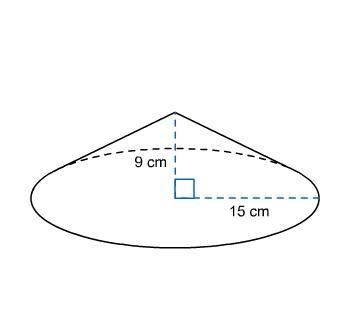 What is the exact volume of the cone? 225π cm3 405π cm3 90π cm3 675π cm3-example-1